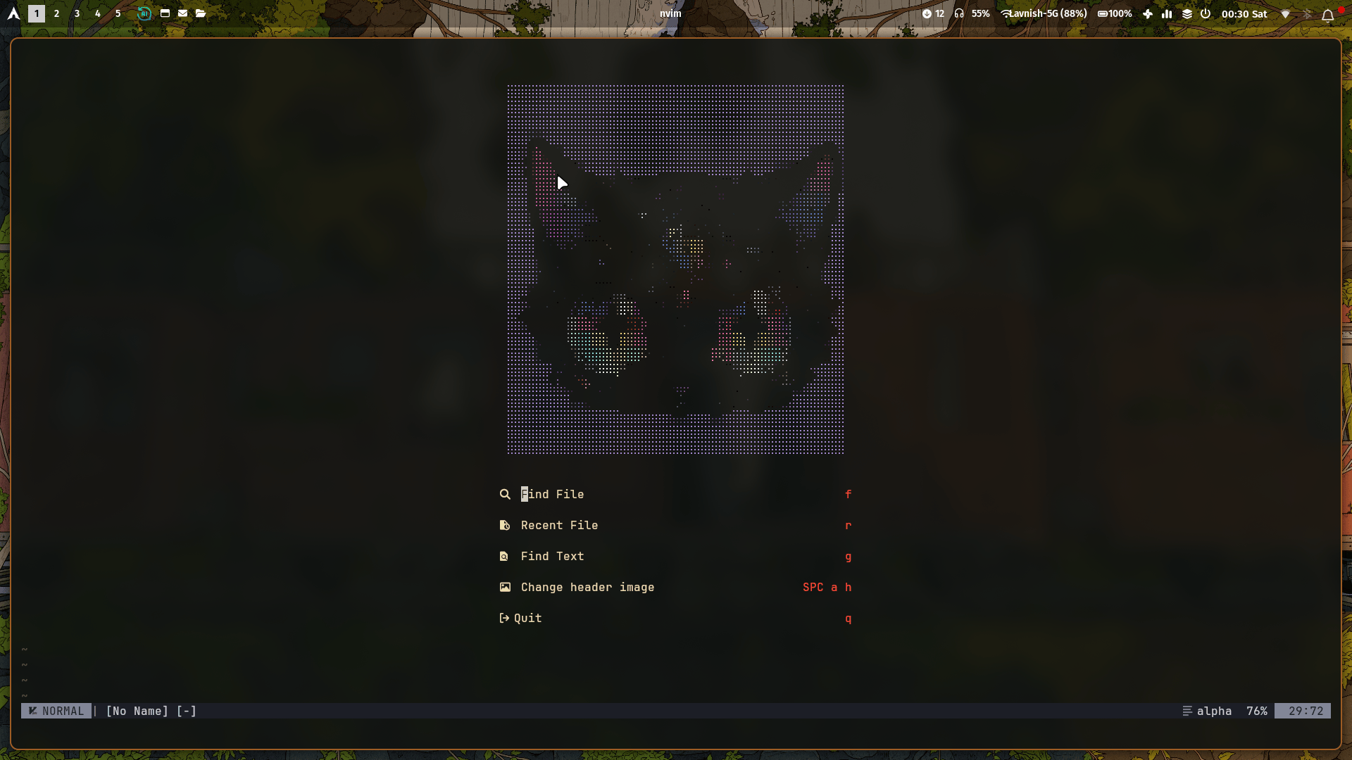 nvim-dashboard