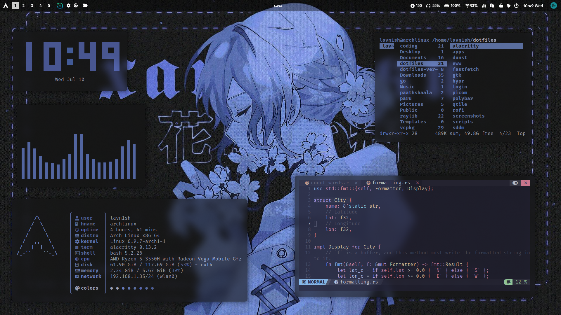 blue-flower-girl